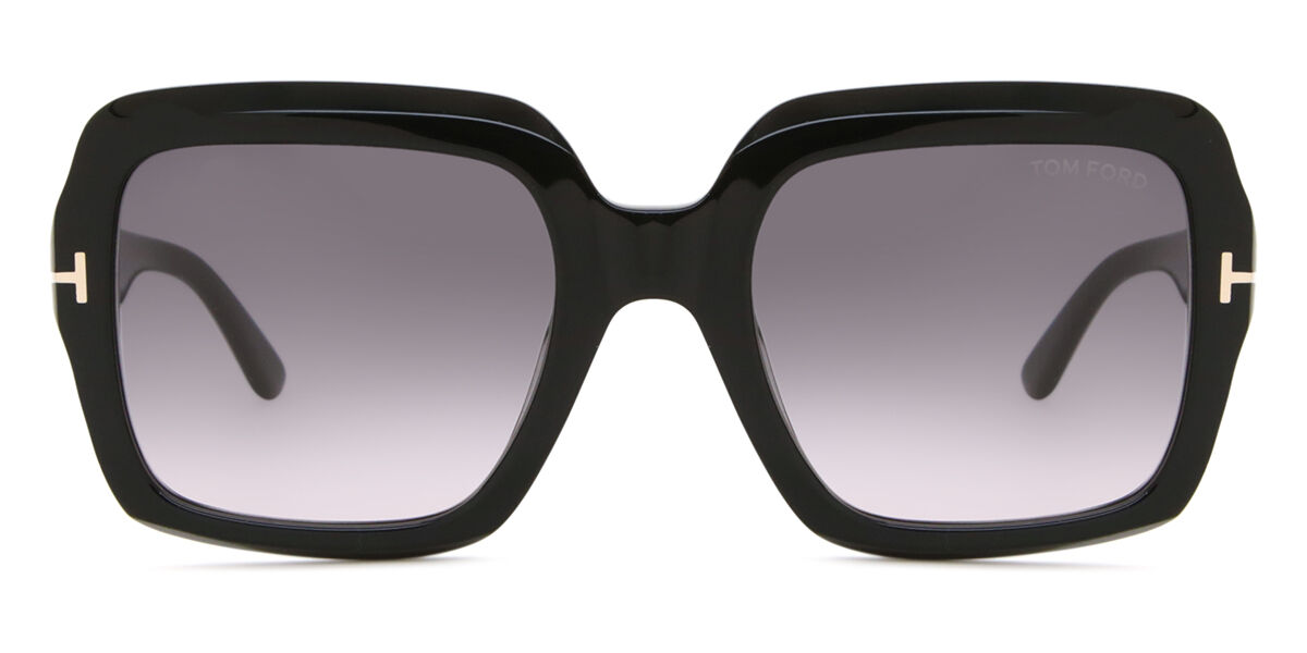 Tom Ford FT1082 KAYA 01B, Black frame, Gradient Dark Grey lenses
