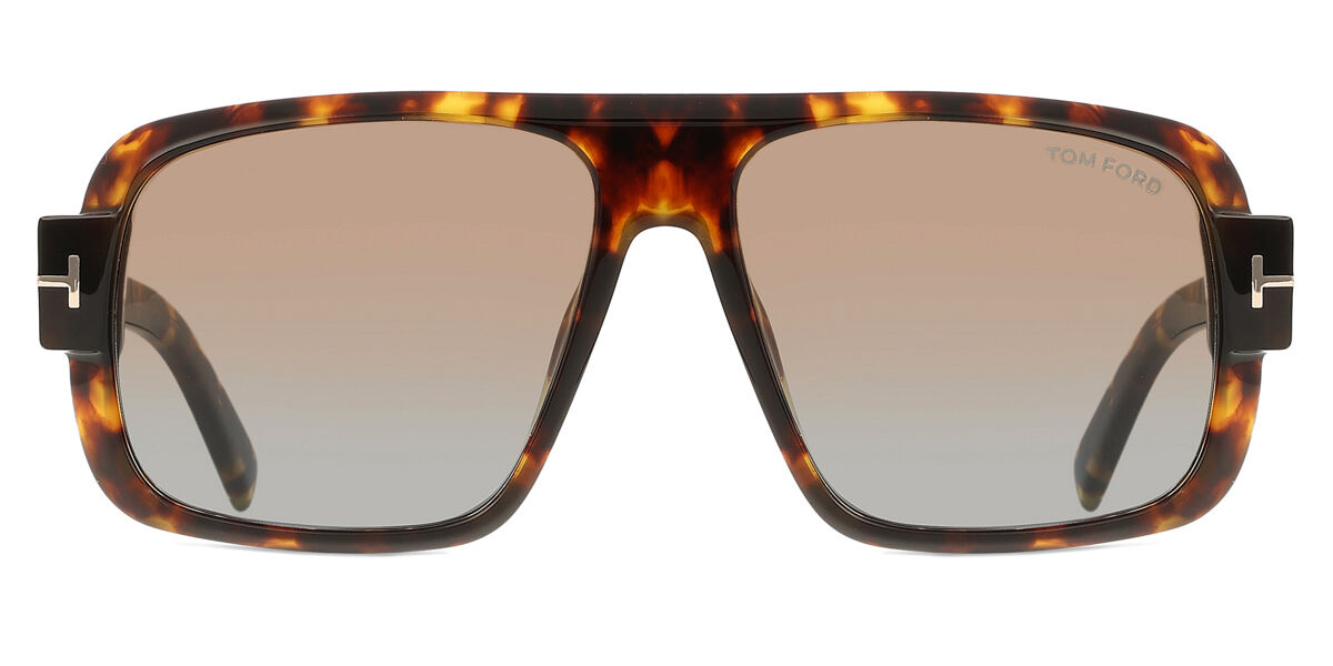 Tom Ford FT1101 TURNER 52F, Tortoiseshell frame, Gradient Dark Brown lenses