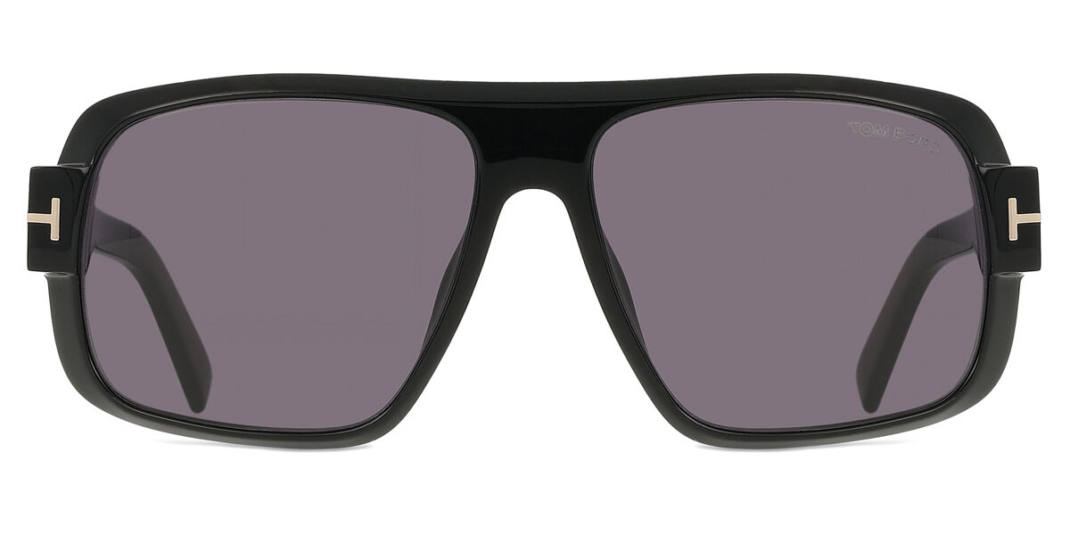 Tom Ford FT1101 TURNER 01A, Black frame, Smoke Dark Grey lenses