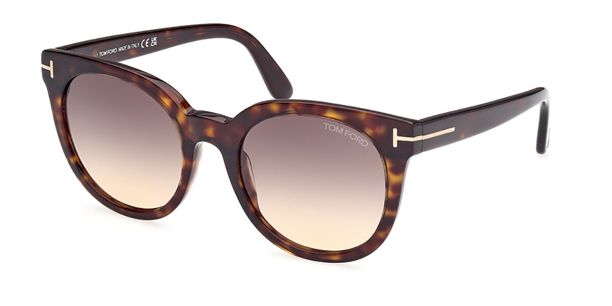Tom Ford FT1109 MOIRA 52B, Tortoiseshell frame, Gradient Grey Brown lenses