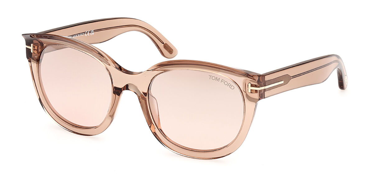 Tom Ford FT1114 TAMARA-02 45G, Brown frame, Light Brown Mirror lenses