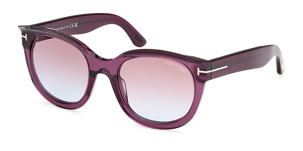 Tom Ford FT1114 TAMARA-02 80Z, Purple frame, Gradient Purple lenses