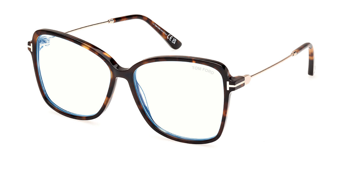 Tom Ford FT5953-B 052 Blue-Light Block, Tortoiseshell frame