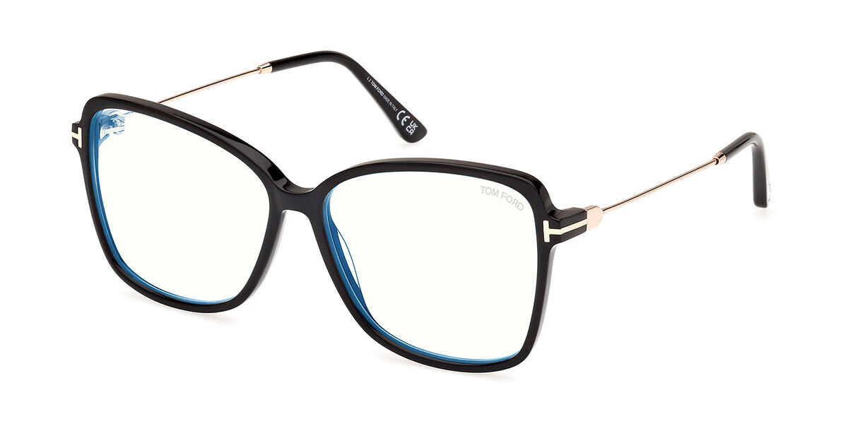 Tom Ford FT5953-B 001 Blue-Light Block, Black frame