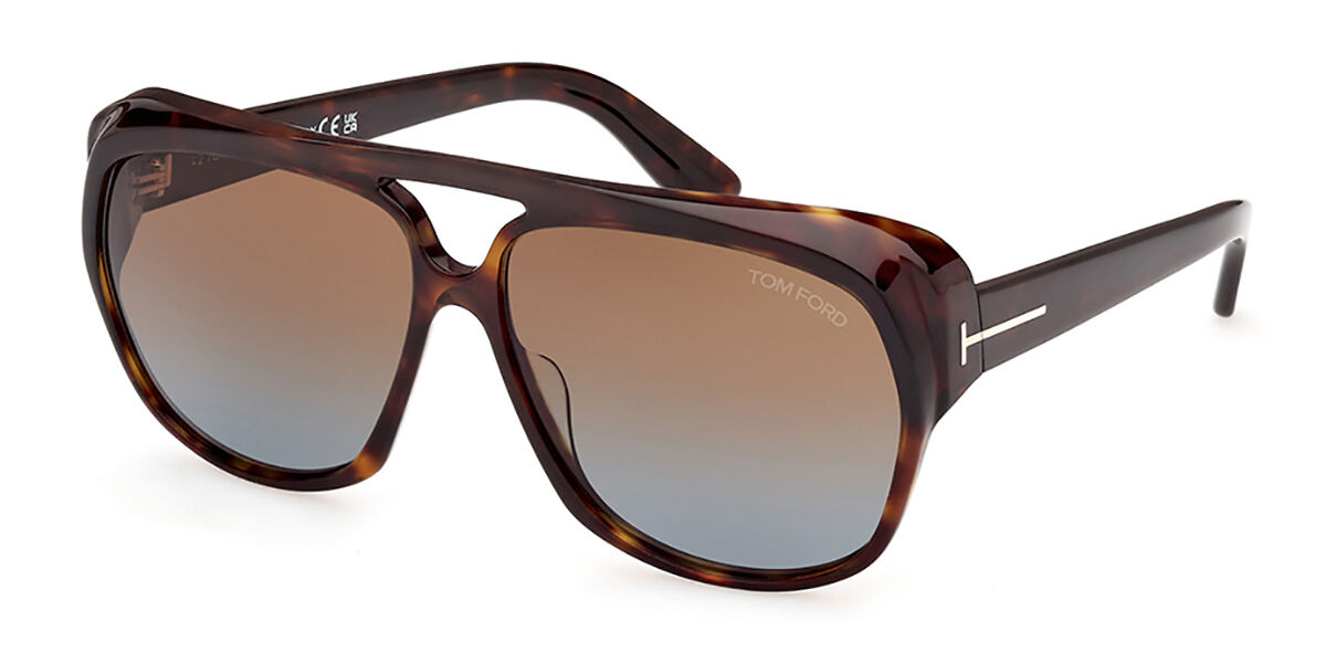 Tom Ford FT1103 JAYDEN 52F, Tortoiseshell frame, Gradient Dark Brown lenses