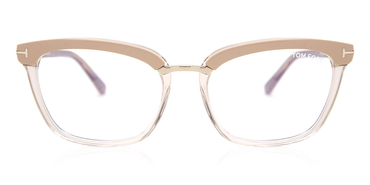 Tom Ford FT5550-B 072 Blue-Light Block, Brown frame