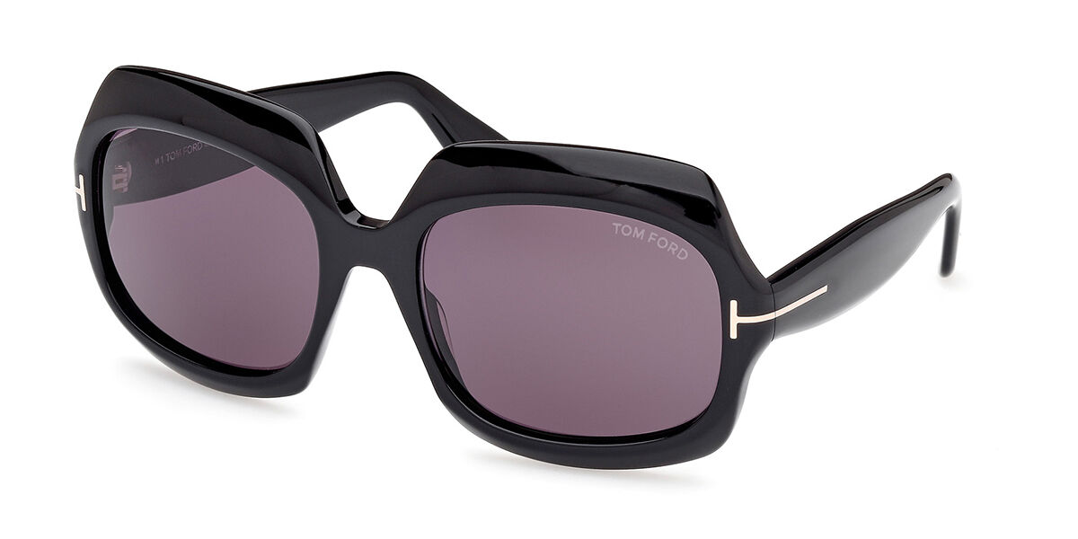 Tom Ford FT1155 REN 01A, Black frame, Dark Grey lenses