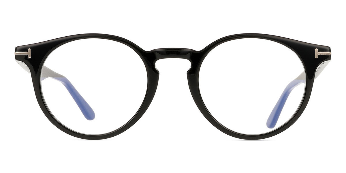Tom Ford FT5557-B 001 Blue-Light Block, Black frame