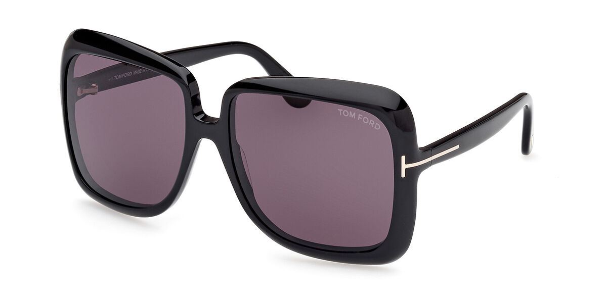 Tom Ford FT1156 LORELAI 01A, Black frame, Dark Grey lenses