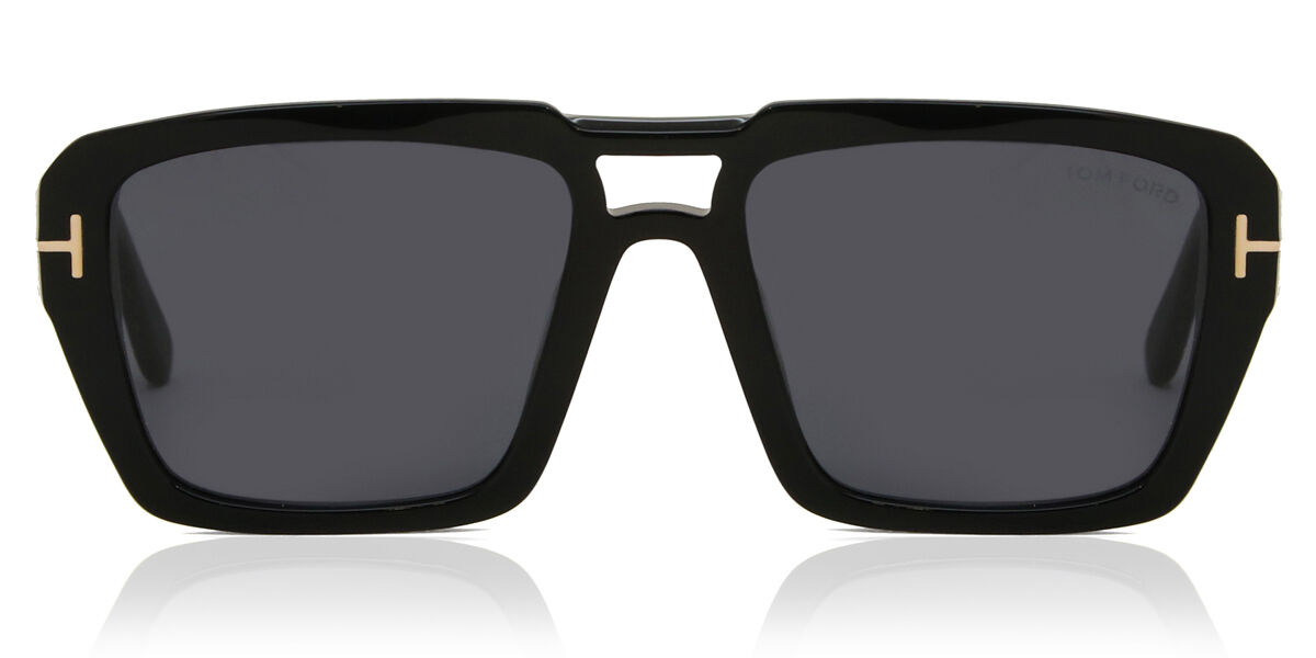 Tom Ford FT1153 REDFORD 01A, Black frame, Smoke Dark Grey lenses
