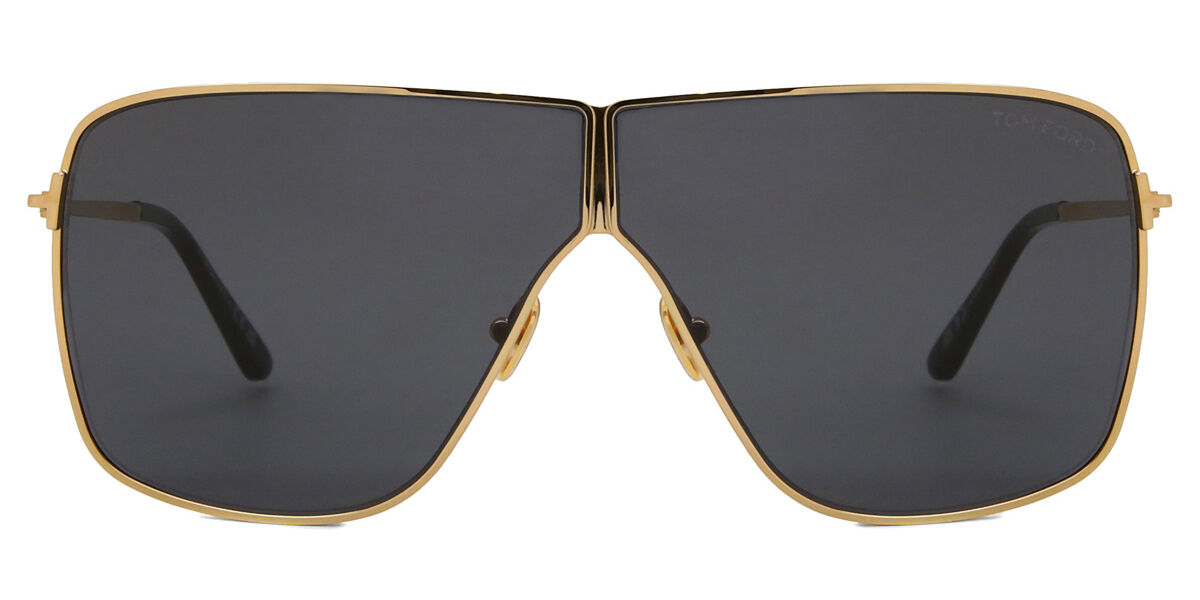 Tom Ford FT1159 HUXLEY 30A, Gold frame, Smoke Dark Grey lenses