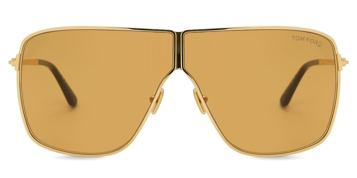 Tom Ford FT1159 HUXLEY 30E, Gold frame, Goldenrod Yellow lenses