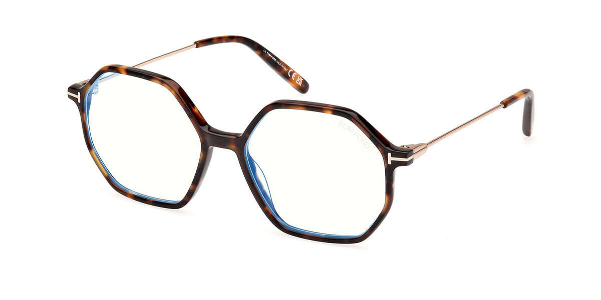 Tom Ford FT5952-B 052 Blue-Light Block, Tortoiseshell frame