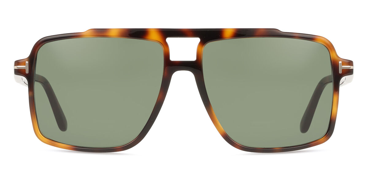 Tom Ford FT1177 KEMP 53N, Tortoiseshell frame, Grey Green lenses