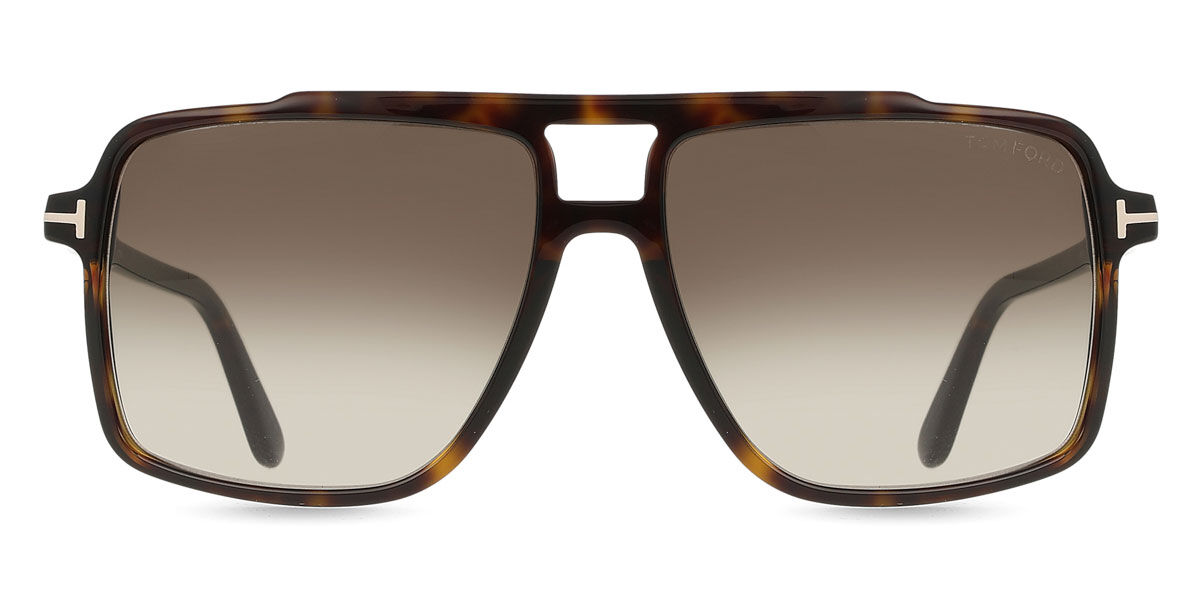 Tom Ford FT1177 KEMP 52B, Tortoiseshell frame, Gradient Dark Brown lenses