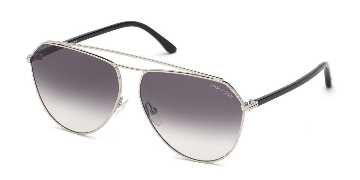 Tom Ford FT0681 BINX 16B, Silver frame, Grey lenses
