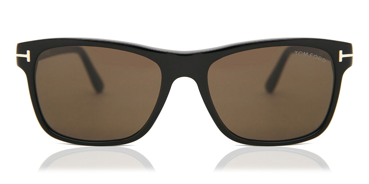 Tom Ford FT0698 GIULIO 01J, Black frame, Dark Brown lenses