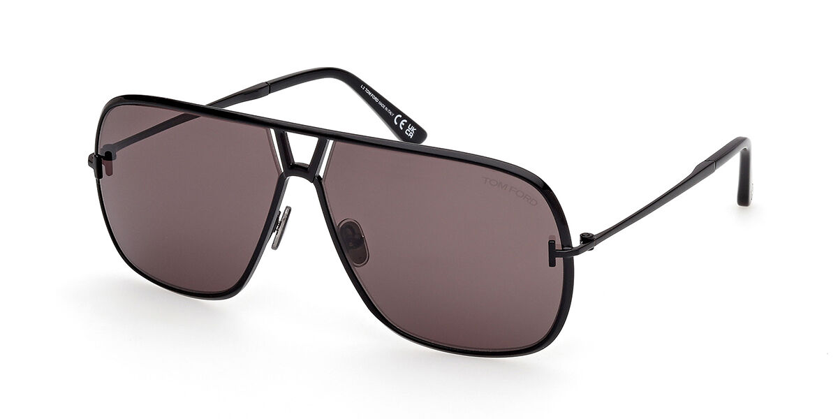 Tom Ford FT1204 STAVROS 01A, Black frame, Dark Grey lenses