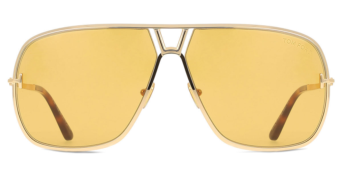 Tom Ford FT1204 STAVROS 30E, Gold frame, Golden Brown lenses