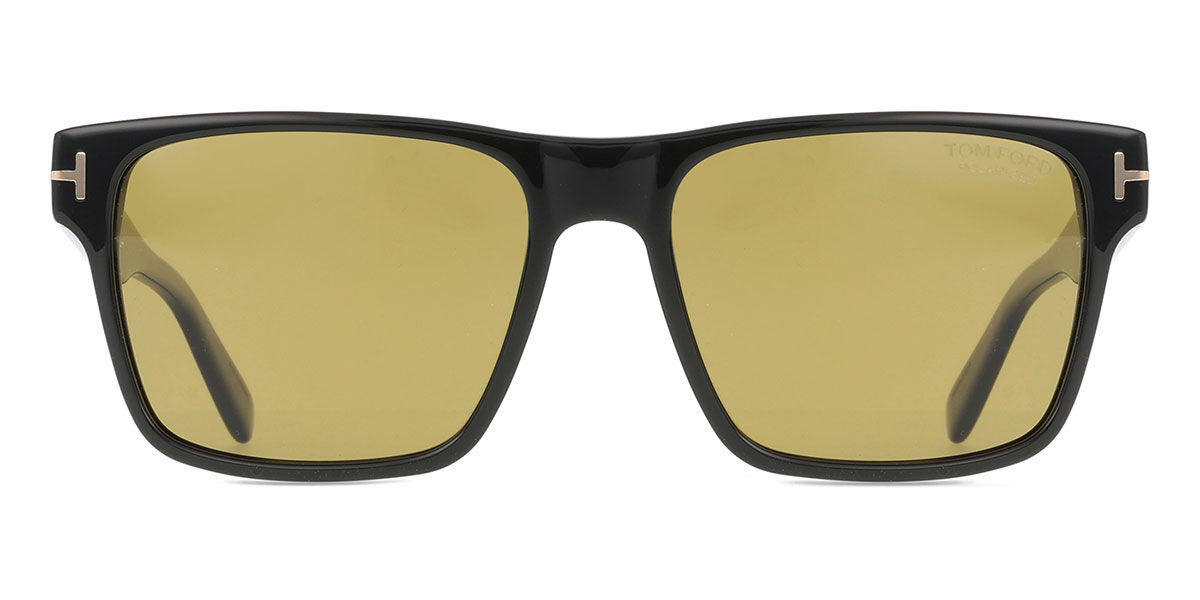 Tom Ford FT1205 CALDER Polarized 01H, Black frame, Sage Green lenses