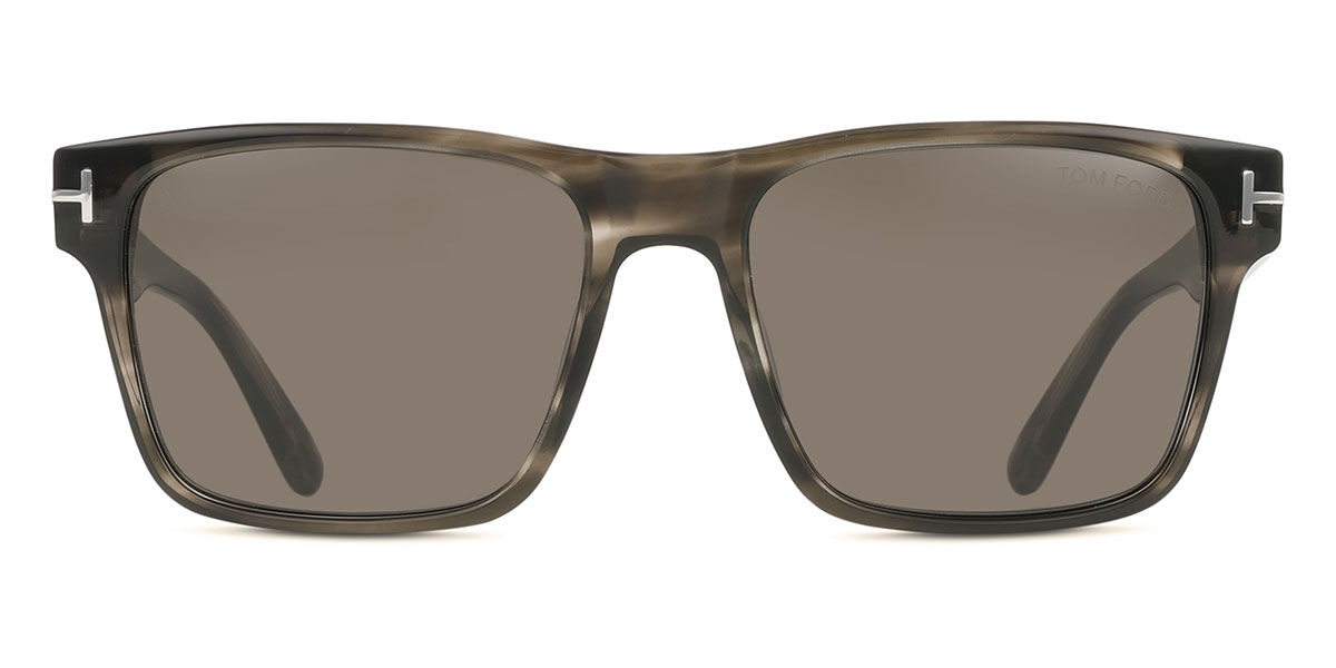 Tom Ford FT1205 CALDER 56A, Tortoiseshell frame, Dark Grey lenses