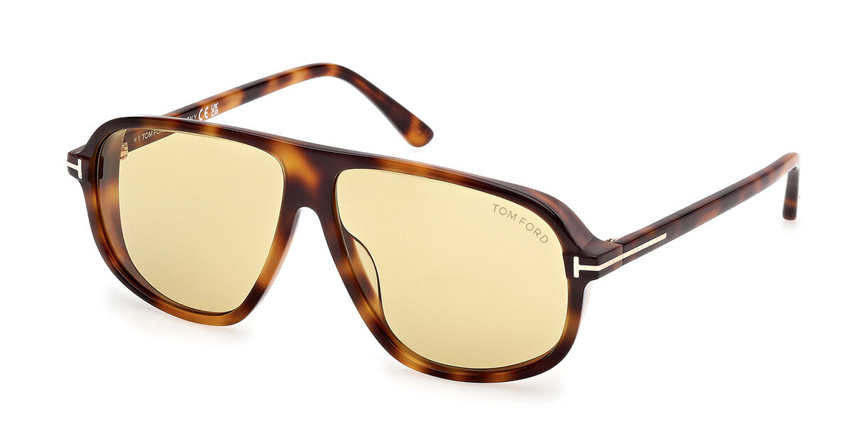 Tom Ford FT1208 GUILLAUME 53E, Tortoiseshell frame, Bronze Brown lenses