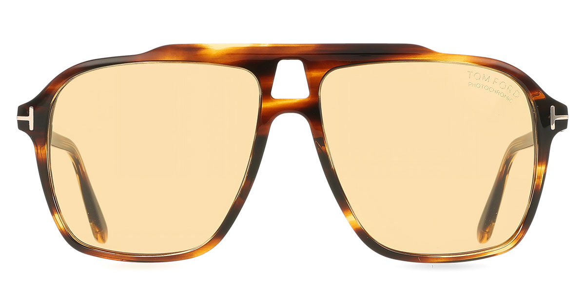 Tom Ford FT1209 AUTARI 56E, Tortoiseshell frame, Brown Photochromic lenses