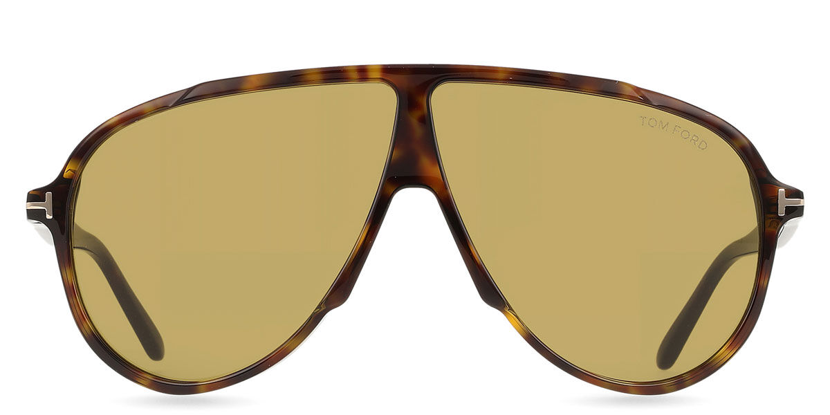 Tom Ford FT1211 VLADIMIR 52N, Tortoiseshell frame, Sage Green lenses