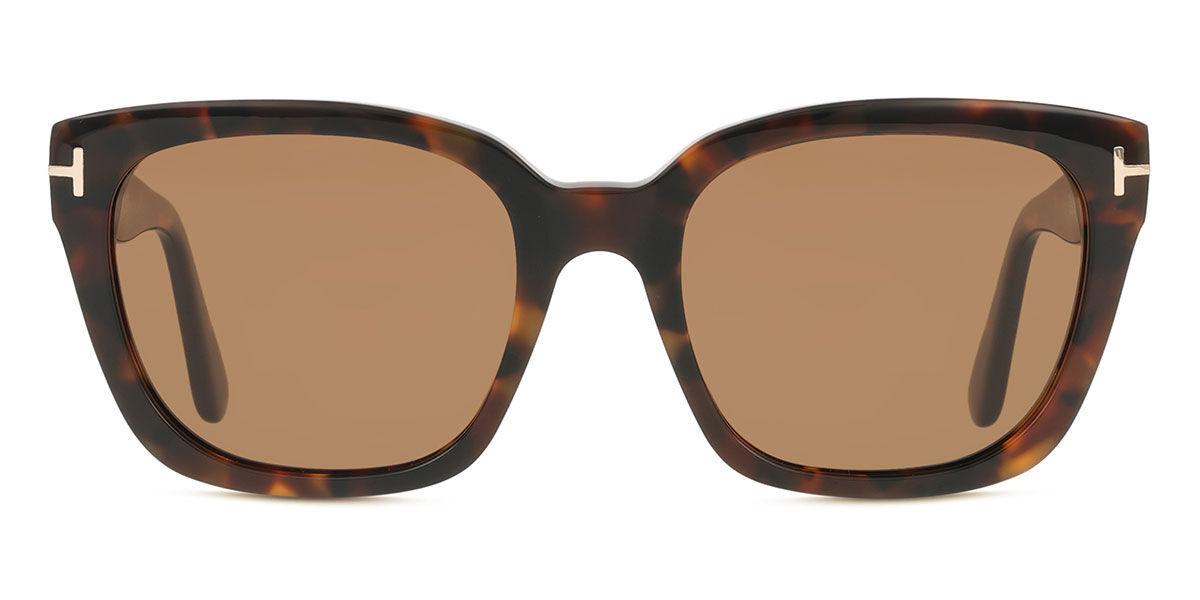 Tom Ford FT1216 HAYLAY Polarized 52H, Tortoiseshell frame, Brown lenses