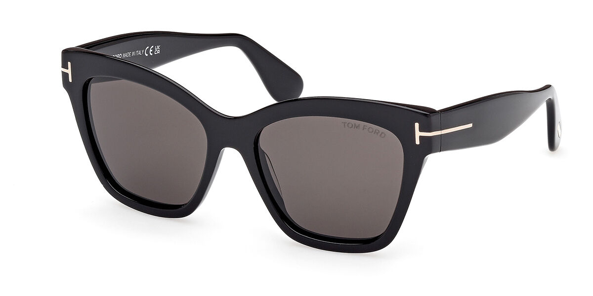 Tom Ford FT1217 ELVIRA 01A, Black frame, Dark Grey lenses