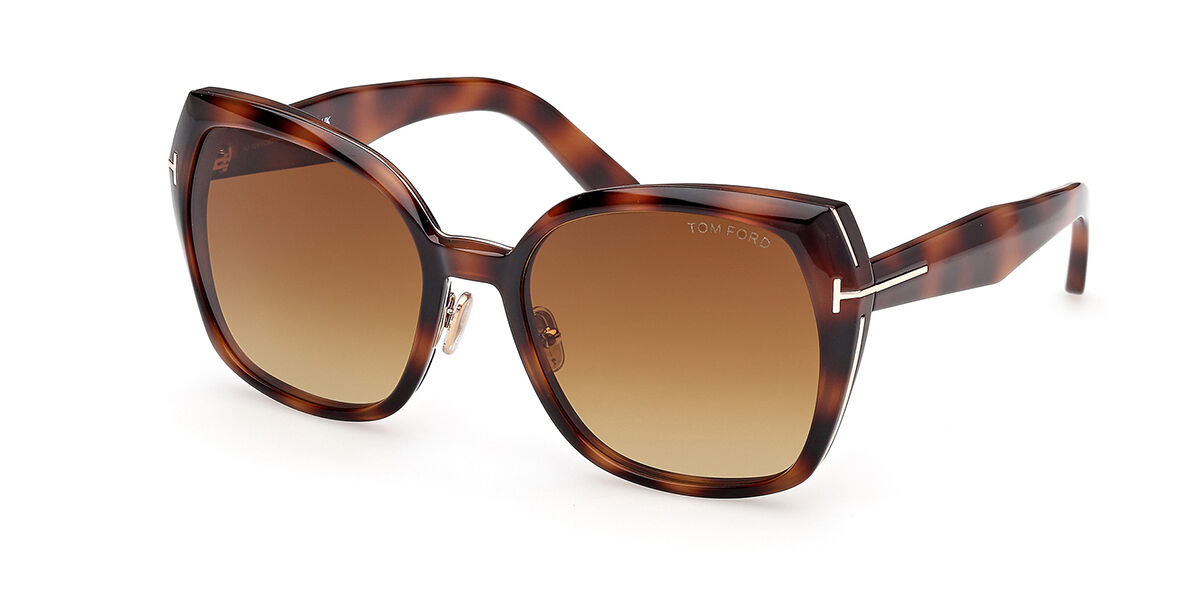 Tom Ford FT1223 PLUM 53F, Tortoiseshell frame, Gradient Brown lenses