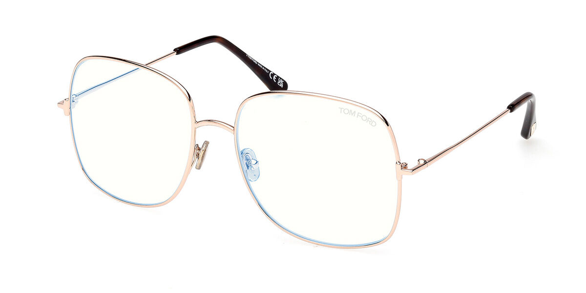 Tom Ford FT6048-B 028 Blue-Light Block, Gold frame