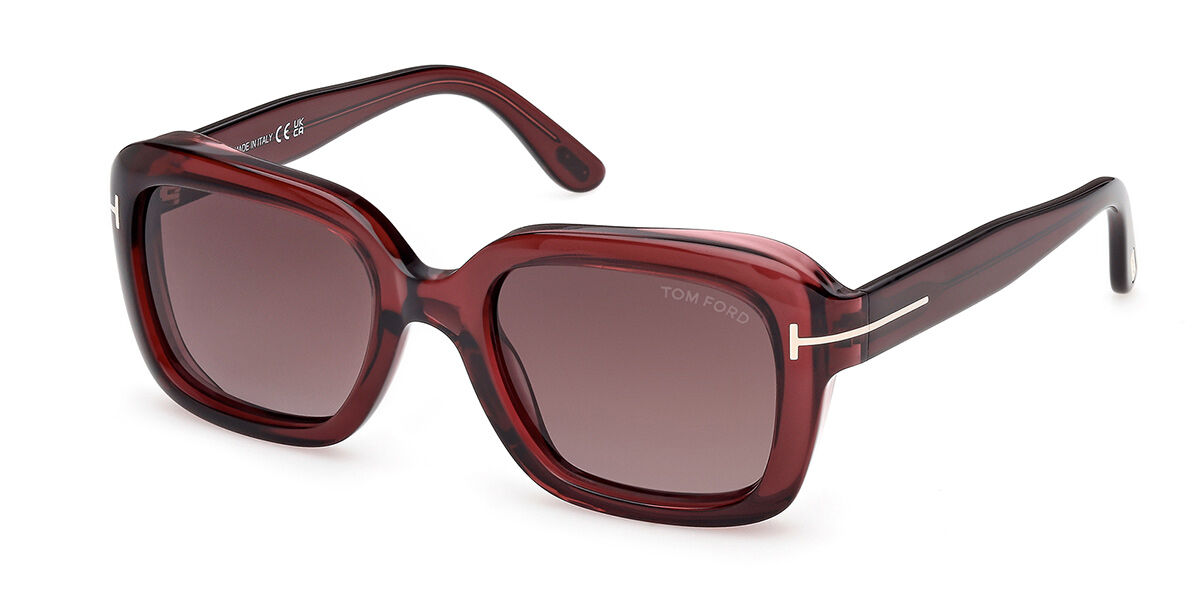 Tom Ford FT1283 NATALIA-02 69T, Burgundy frame, Gradient Bordeaux lenses