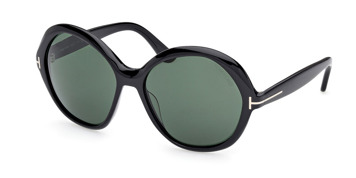 Tom Ford FT1282 ANNABELLE-02 01N, Black frame, Dark Green lenses