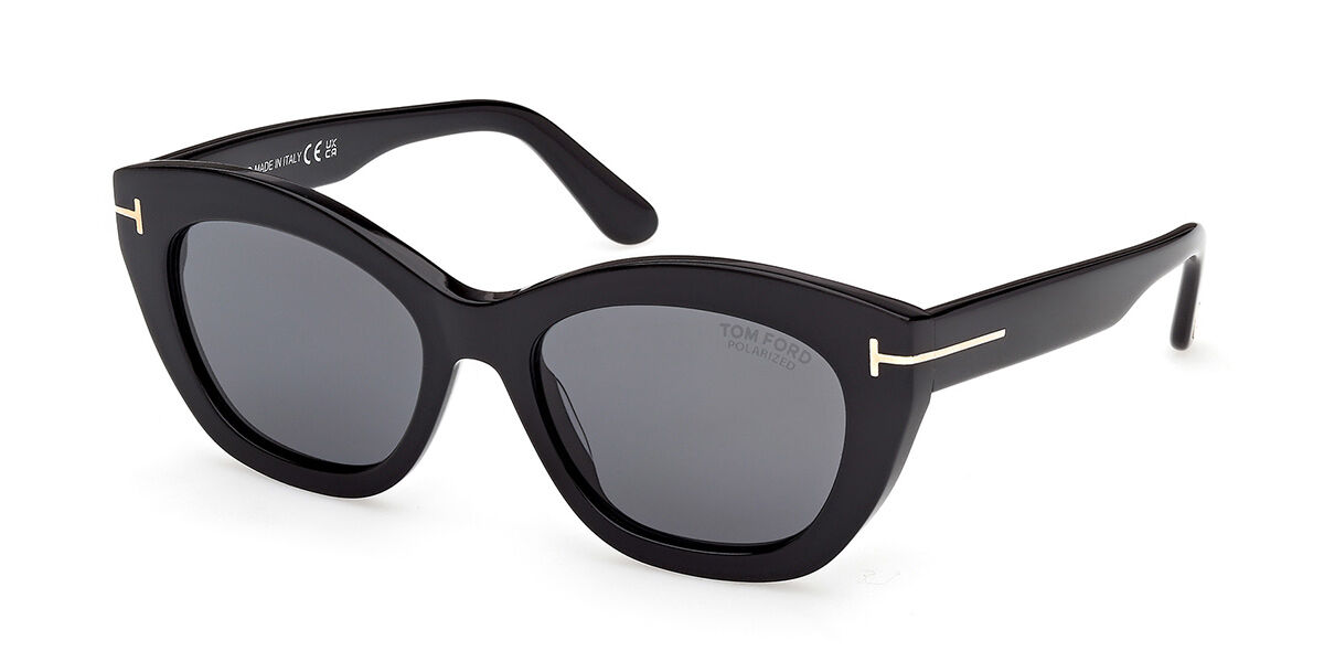 Tom Ford FT1285 LINDA-02 Polarized 01D, Black frame, Smoke Grey lenses