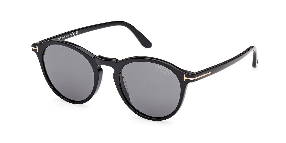 Tom Ford FT0904 AURELE Polarized 01D, Black frame, Smoke Grey lenses