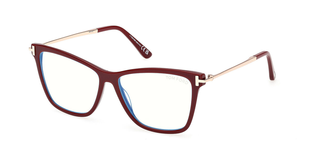 Tom Ford FT6097-B 069 Blue-Light Block, Burgundy frame