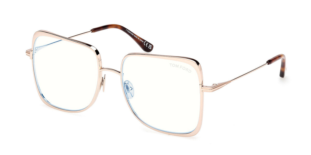 Tom Ford FT6098-B 028 Blue-Light Block, Gold frame