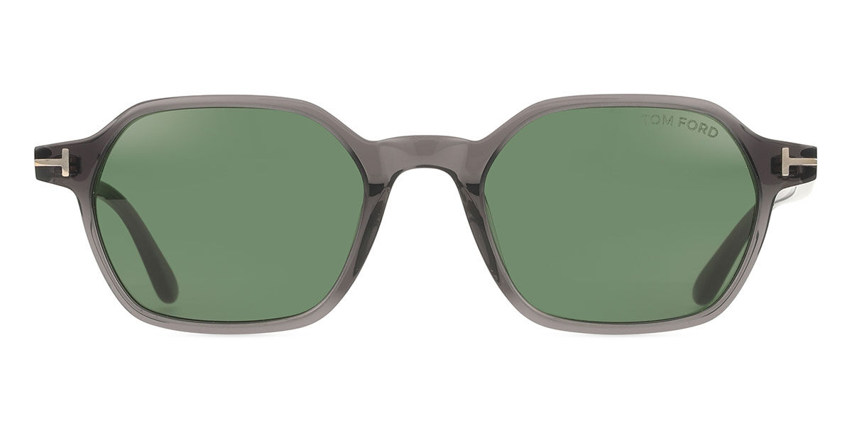 Tom Ford FT1301 JOEY-02 20N, Grey frame, Dark Green lenses