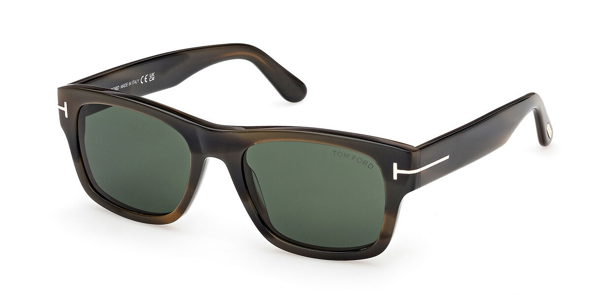 Tom Ford FT1303 SMITH-02 55N, Tortoiseshell frame, Dark Green lenses