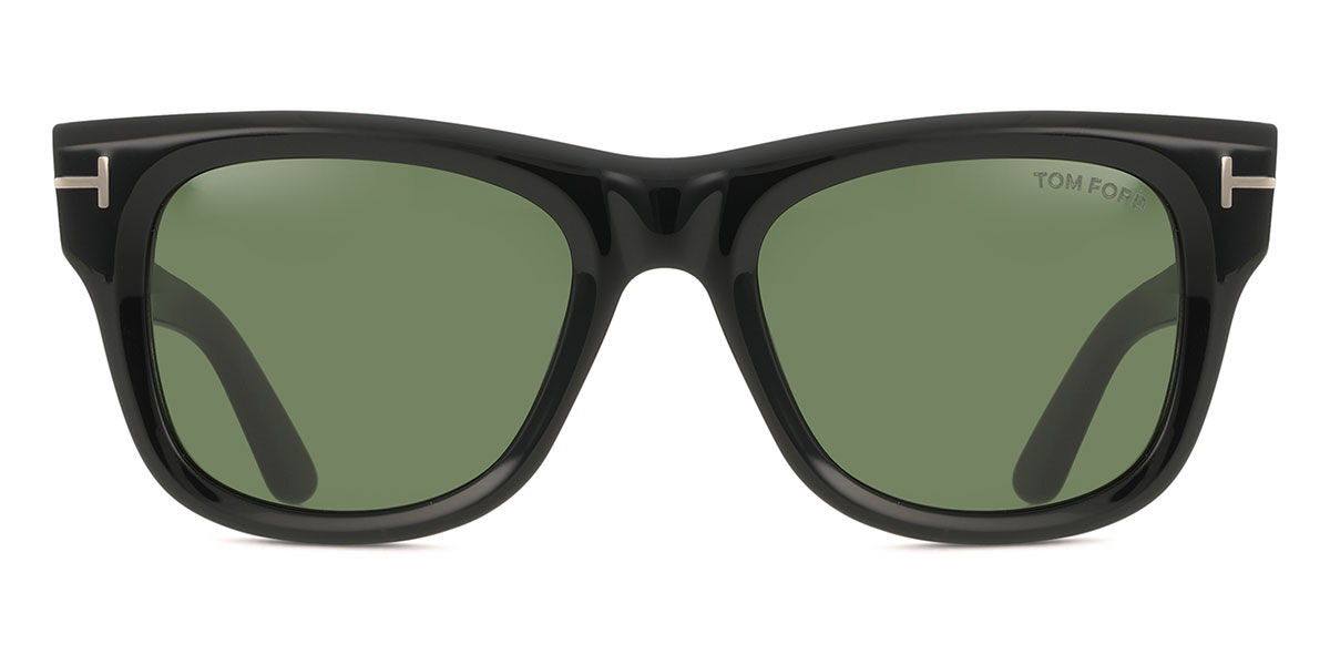 Tom Ford FT1304 FINN-02 01N, Black frame, Dark Green lenses