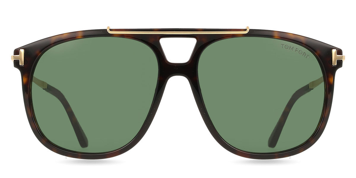 Tom Ford FT1306 SAM-02 52N, Tortoiseshell frame, Dark Green lenses