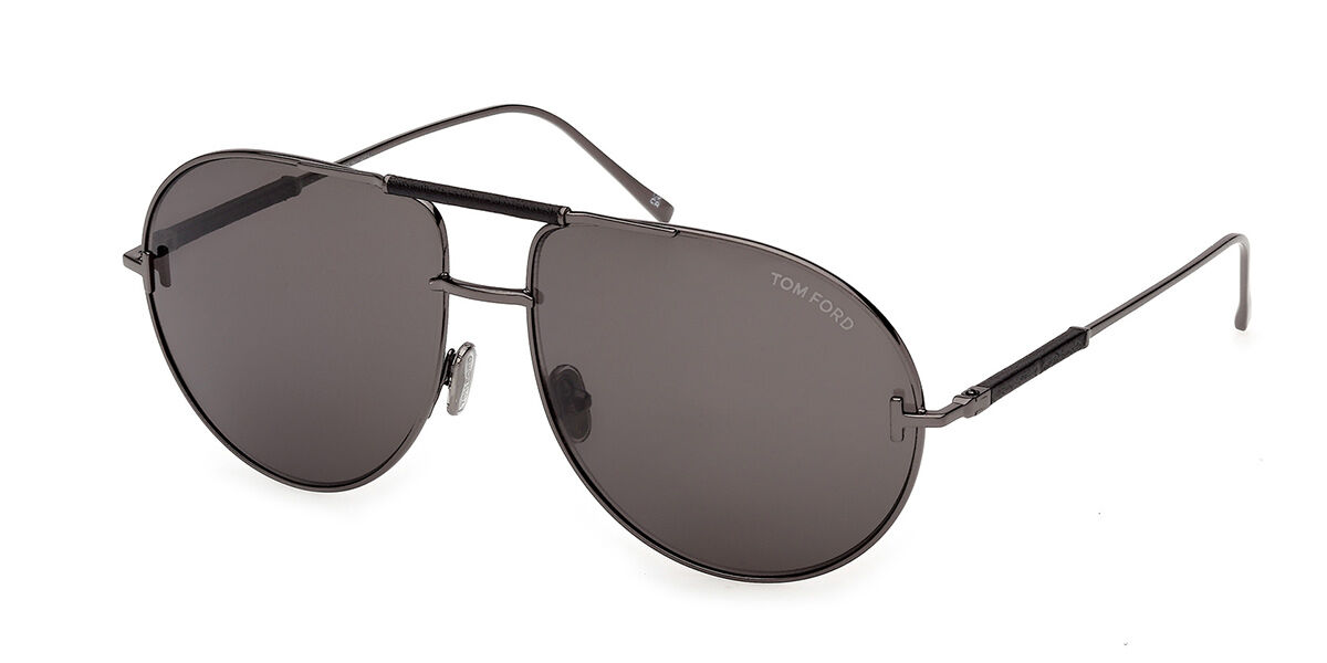 Tom Ford FT1308 LOU-02 08A, Gunmetal frame, Smoke Grey lenses