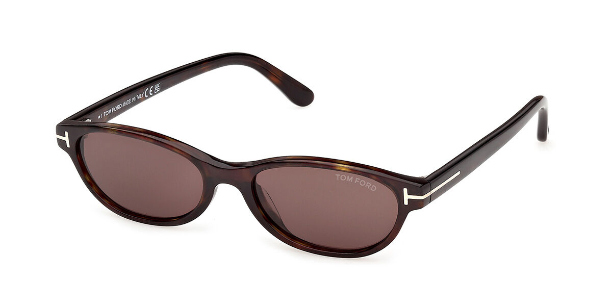 Tom Ford FT1310 CHLOE-02 52E, Tortoiseshell frame, Cognac Brown lenses