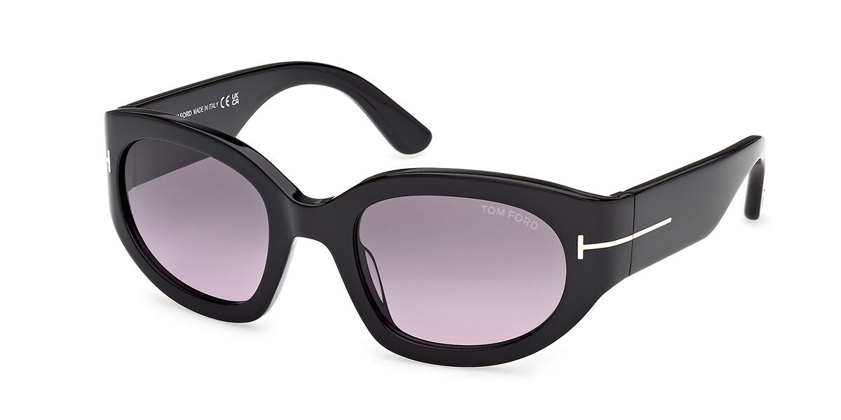 Tom Ford FT1313 ARIZONA-02 01B, Black frame, Gradient Smoke Grey lenses