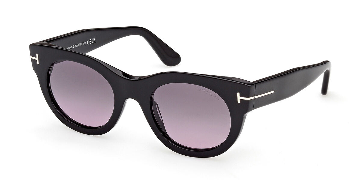 Tom Ford FT1315 MARINE-02 01B, Black frame, Gradient Smoke Grey lenses