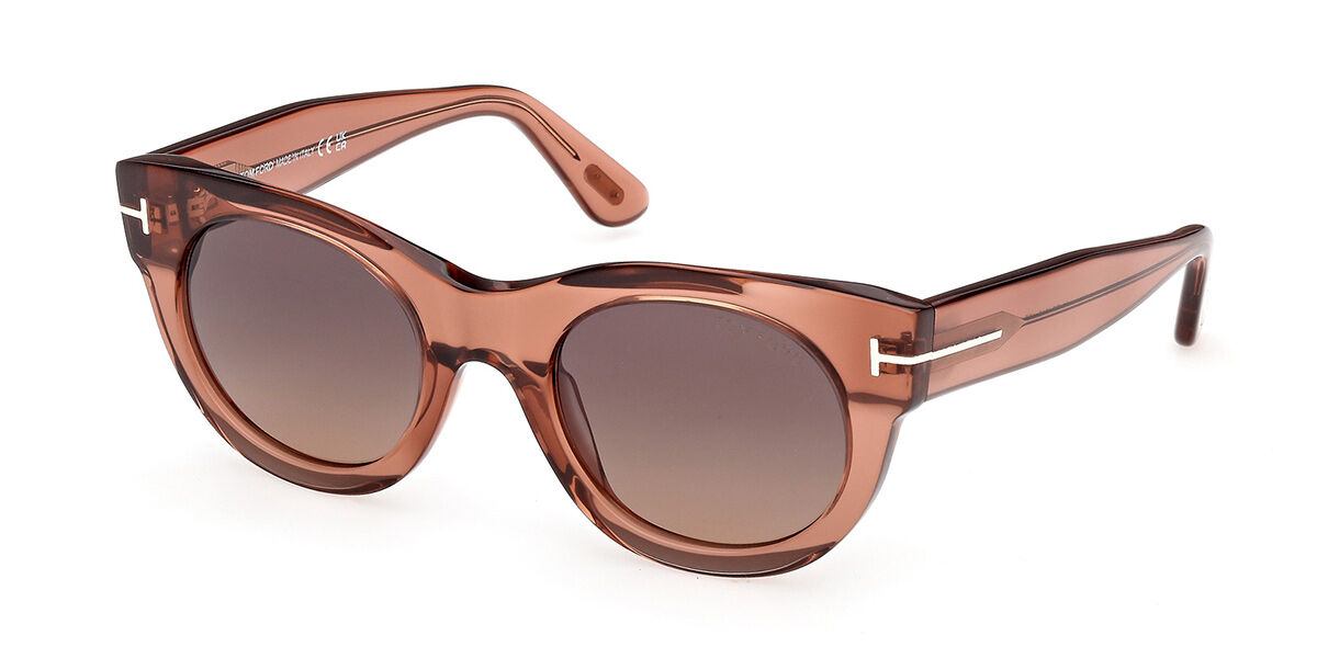 Tom Ford FT1315 MARINE-02 45T, Brown frame, Gradient Bordeaux lenses