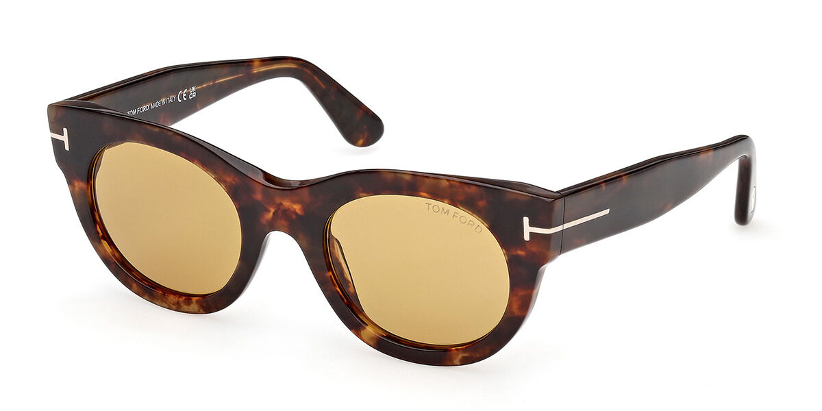 Tom Ford FT1315 MARINE-02 55E, Tortoiseshell frame, Golden Brown lenses