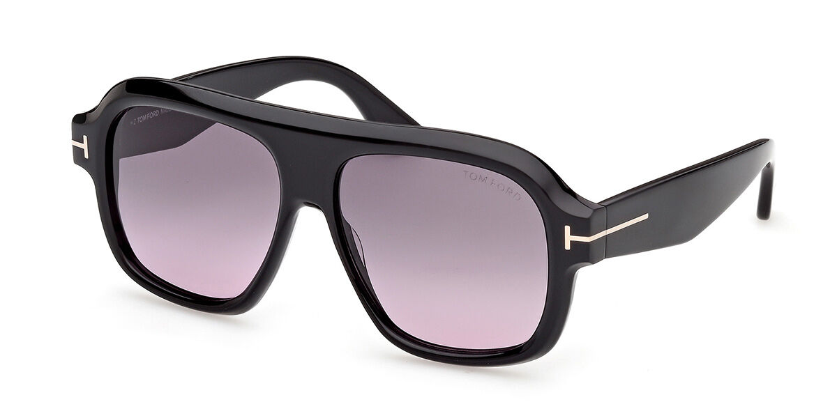 Tom Ford FT1324 RHONDA-02 01B, Black frame, Gradient Smoke Grey lenses