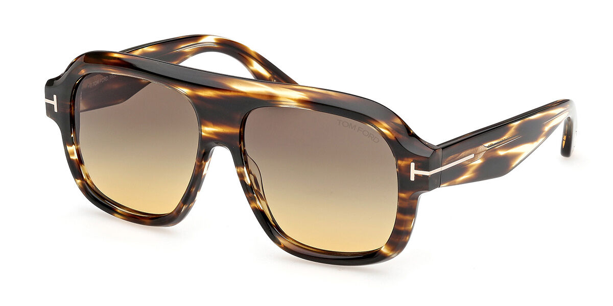 Tom Ford FT1324 RHONDA-02 55B, Tortoiseshell frame, Gradient Brown lenses